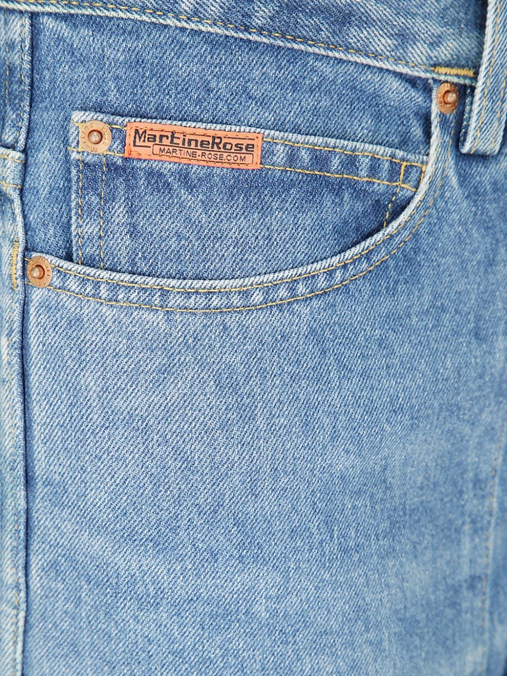 Martine Rose Omkeerbare jeans met camouflageprint Blauw