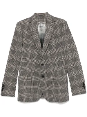 Acne Studios チェック ジャケット | ブラウン | FARFETCH JP