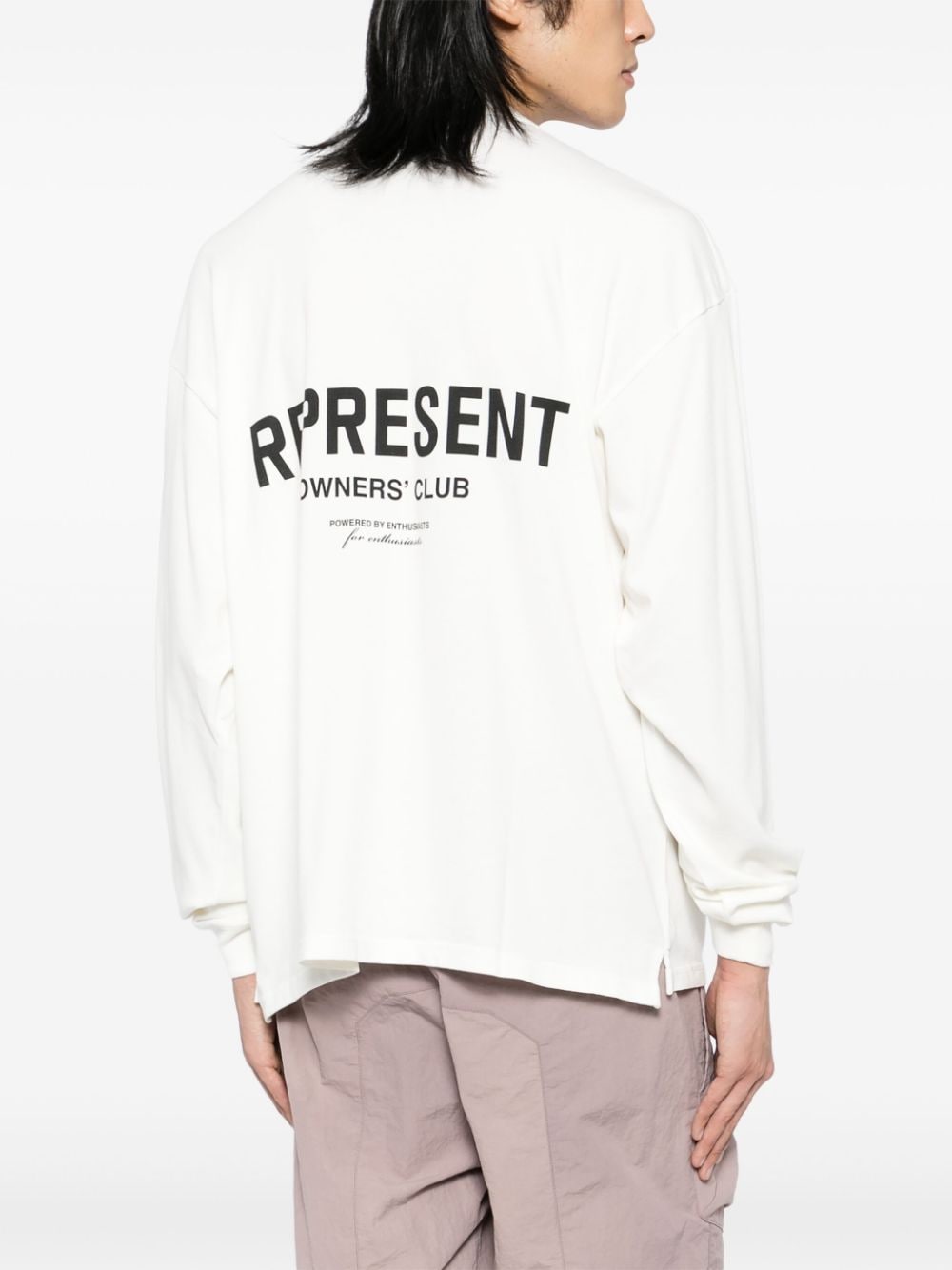 Shop Represent Owners Club Long-sleeved T-shirt In White