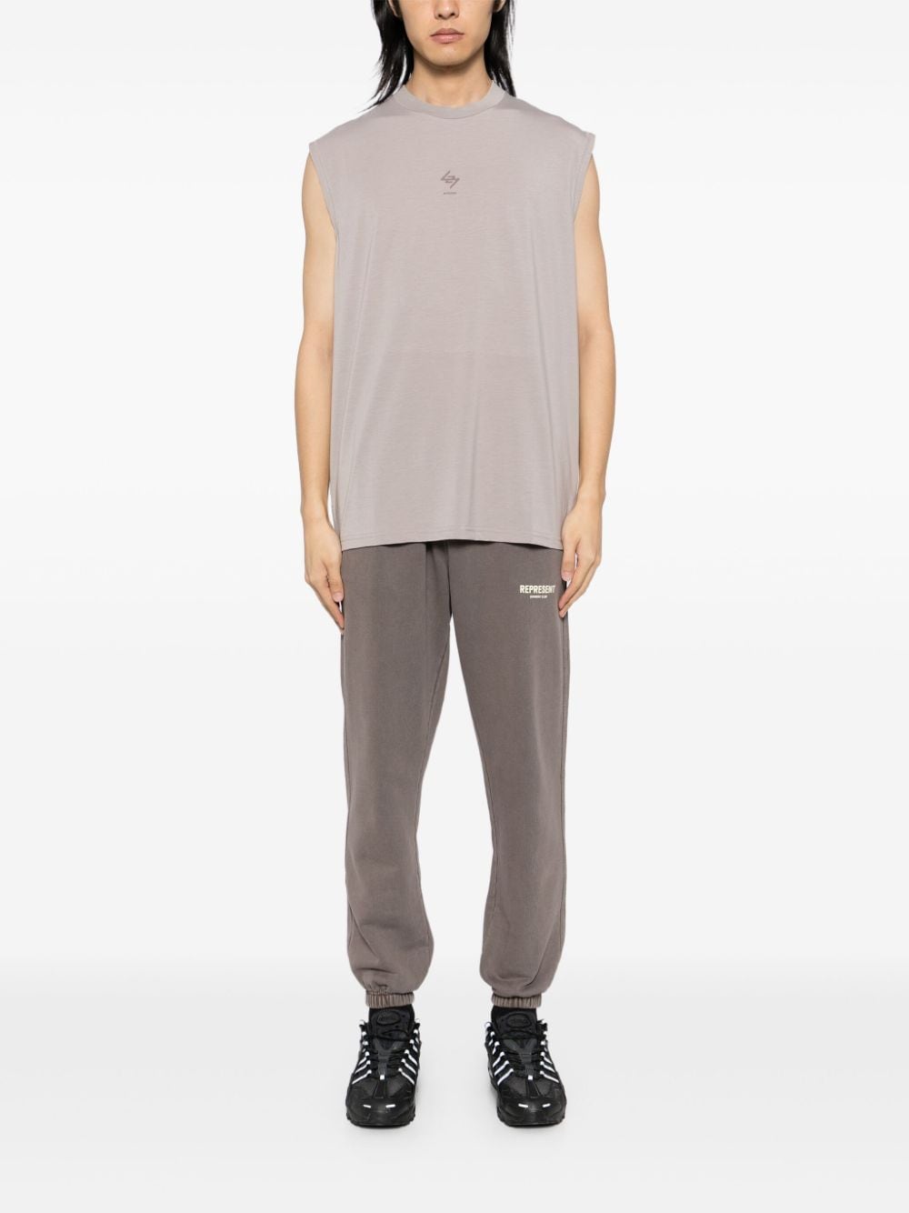 Shop Represent Owners Club Track Pants In Neutrals