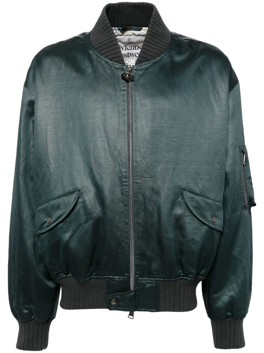 Vivienne Westwood Bernardo bomberjack Grijs