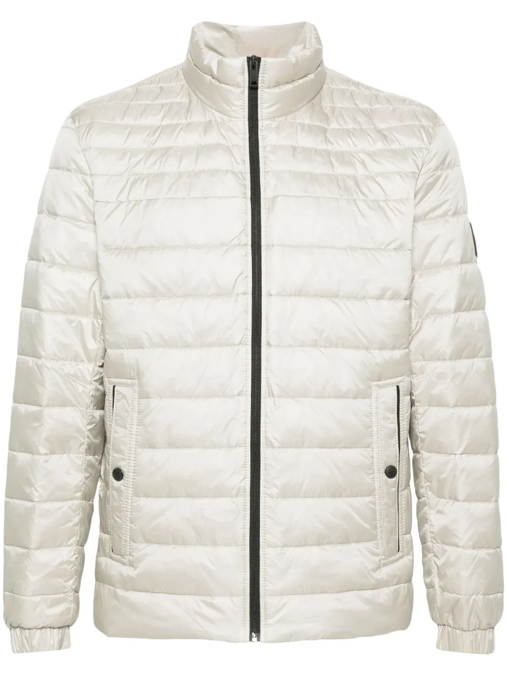 BOSS logo-patch padded jacket | Neutrals | Image 1