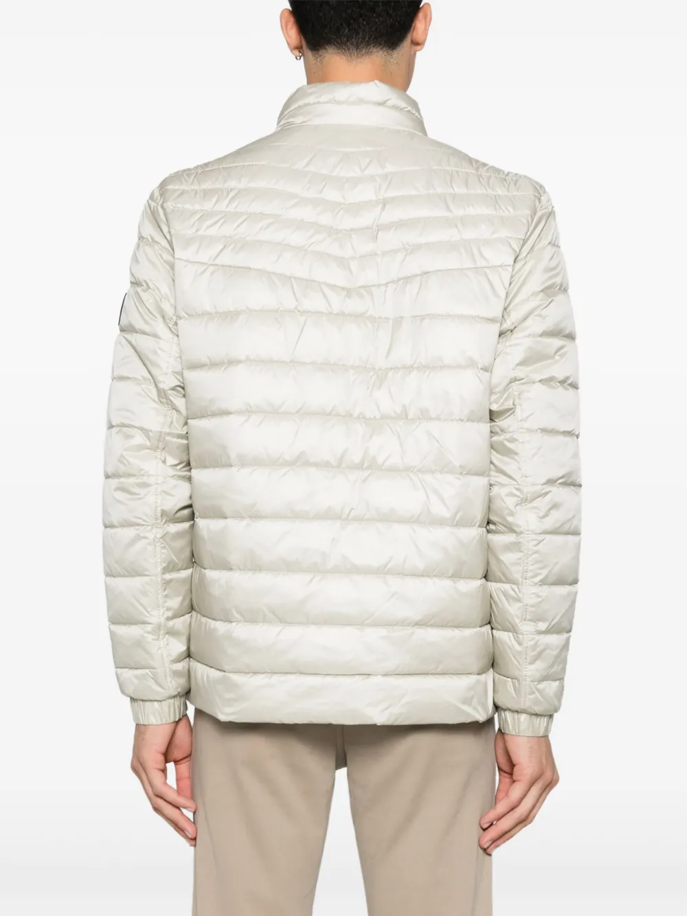 BOSS Gewatteerd jack met logopatch Beige