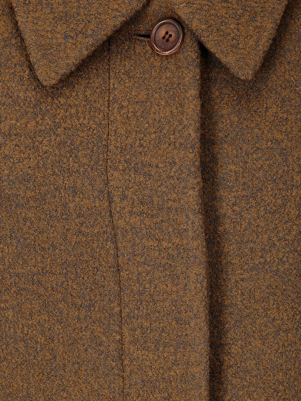 Shop Low Classic Single-breasted Coat In Brown