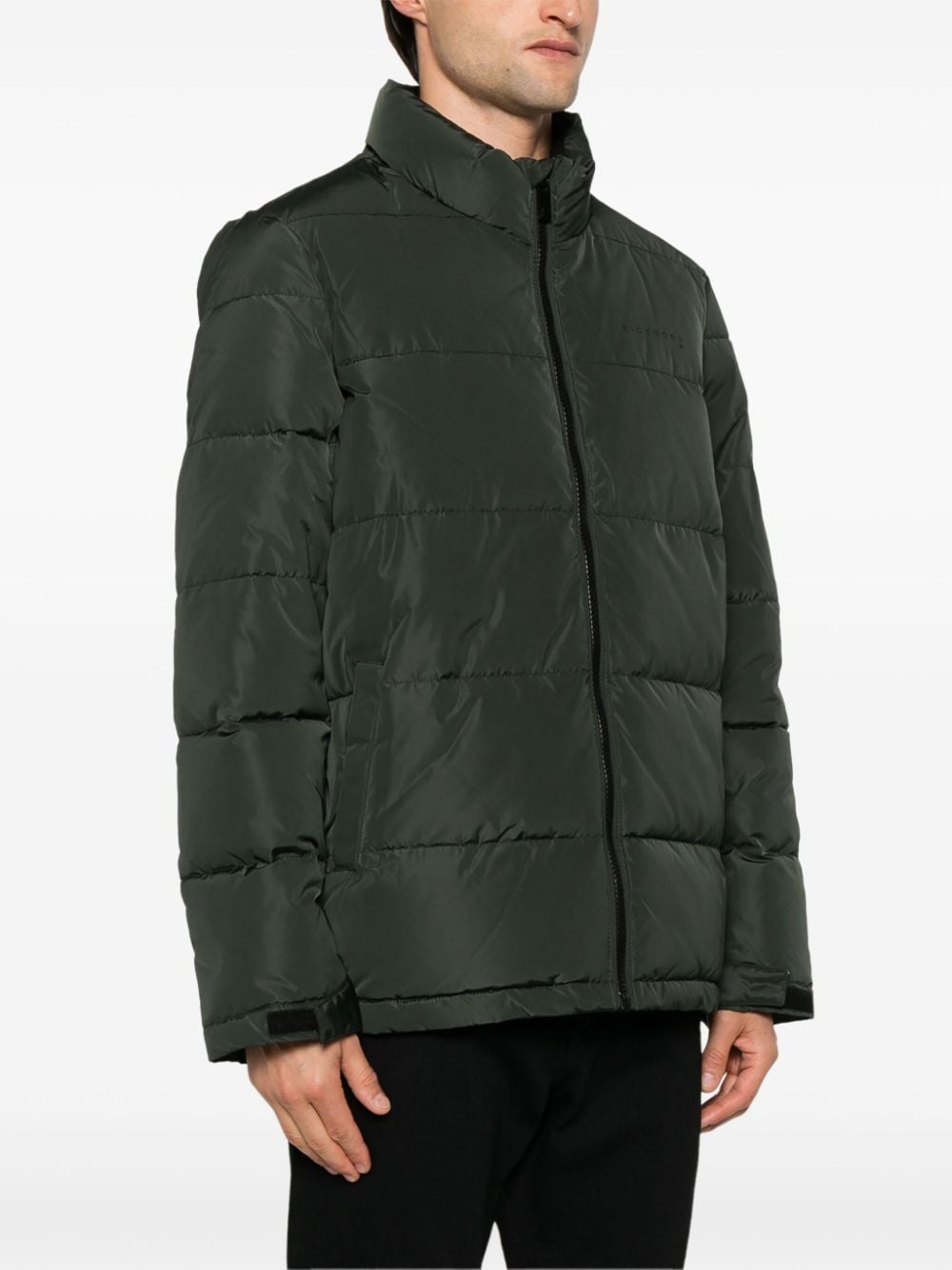 Shop John Richmond Padded Jacket In Green