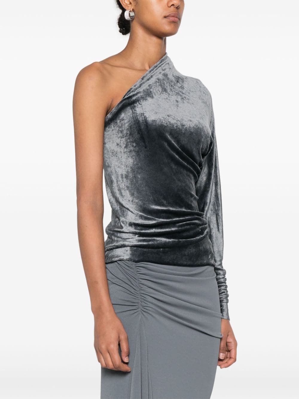 Shop Rick Owens Diana Top In Grey