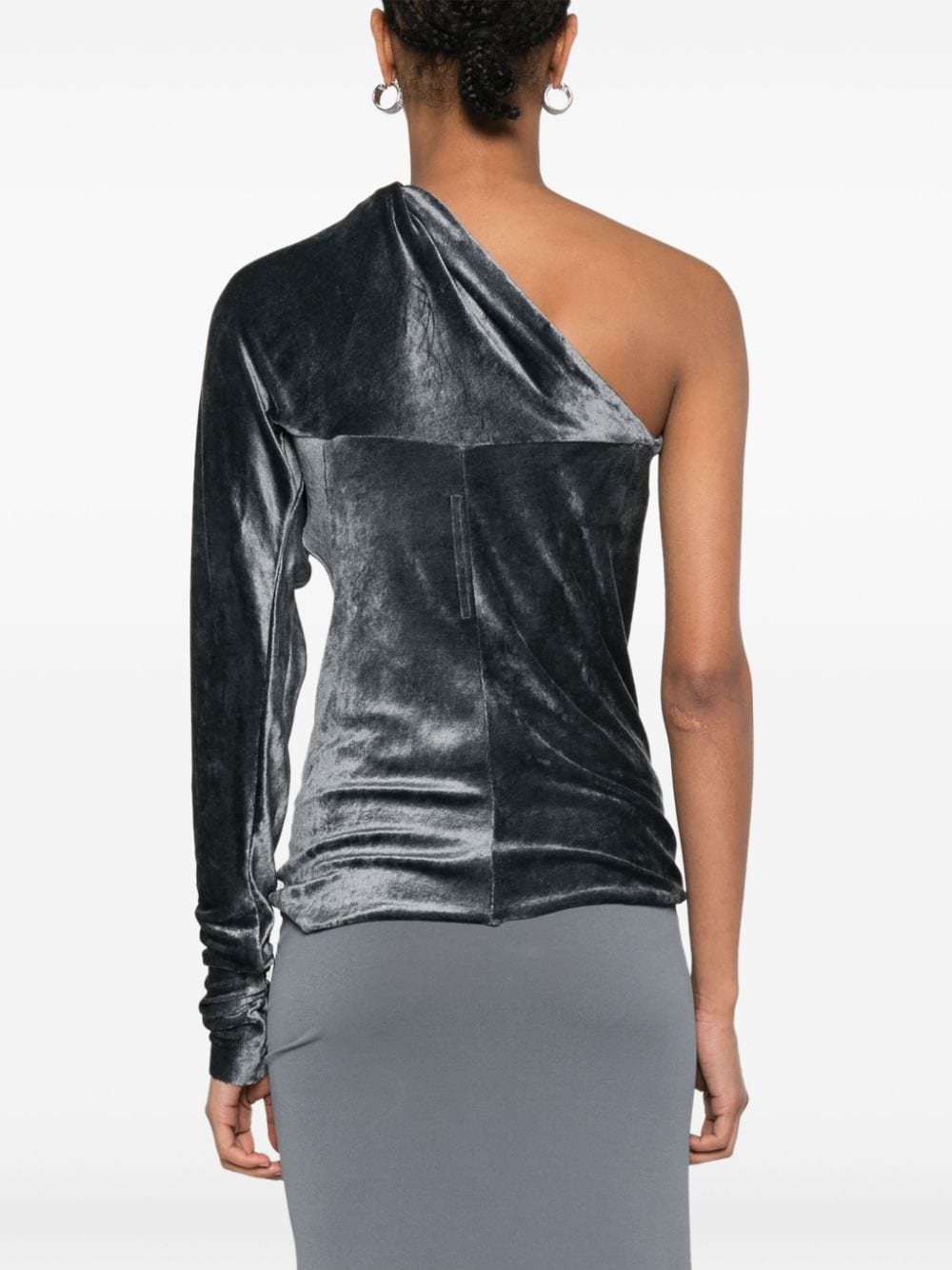 Shop Rick Owens Diana Top In Grey