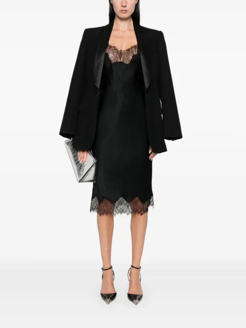 Coperni lace-trim midi dress COPR99F3008 - 1