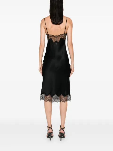 Coperni lace-trim midi dress COPR99F3008 - 3
