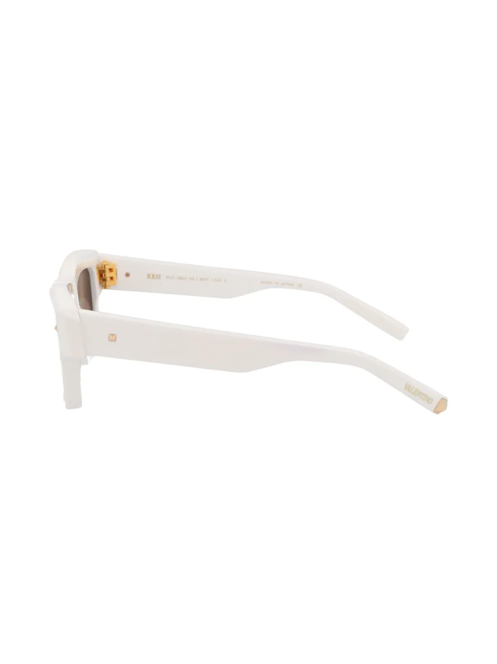 VALENTINO GARAVANI EYEWEAR VLS-106C-50 zonnebril met vierkant montuur Wit