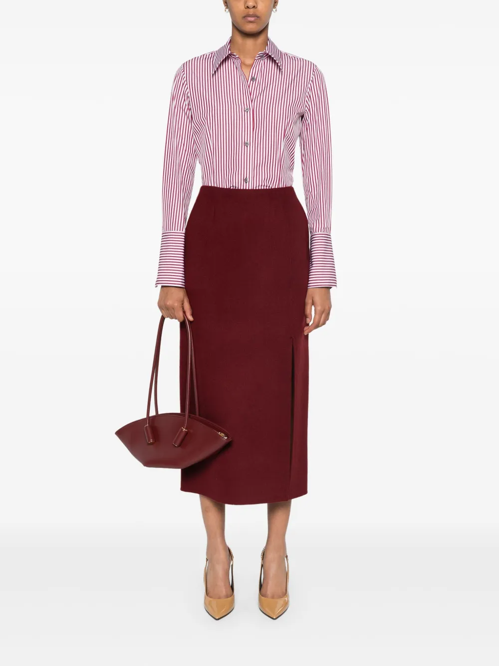 Odeeh Gestreept blouse - Rood