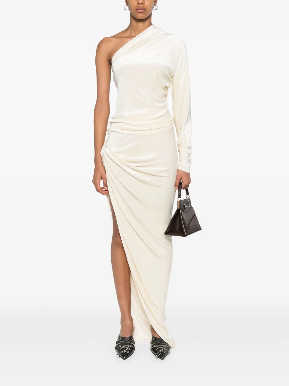 rickowenslilies Rick Owens Lilies Twist Edfu maxi-rok - Beige