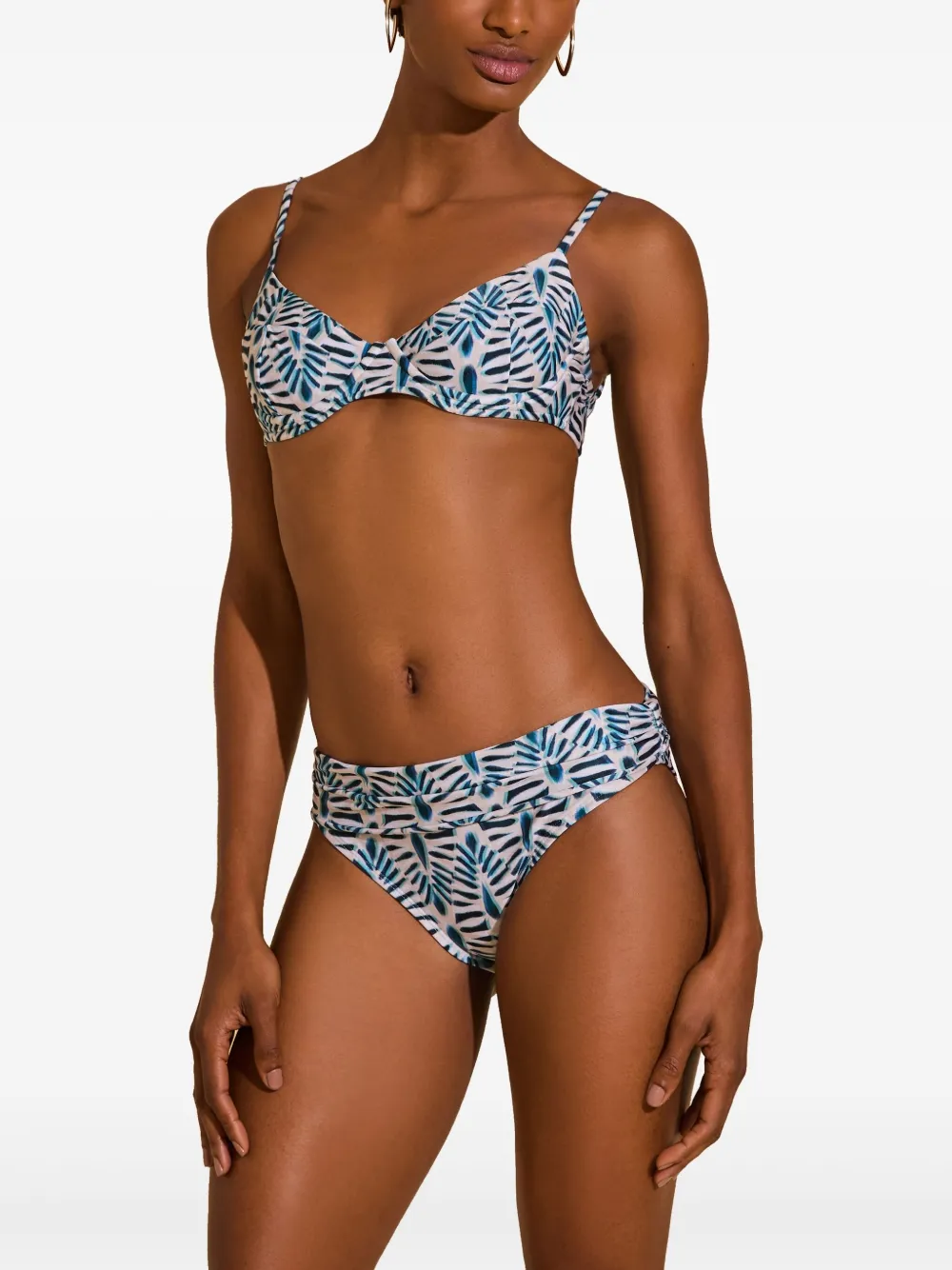 Lenny Niemeyer Yucca-print bikini top - Wit