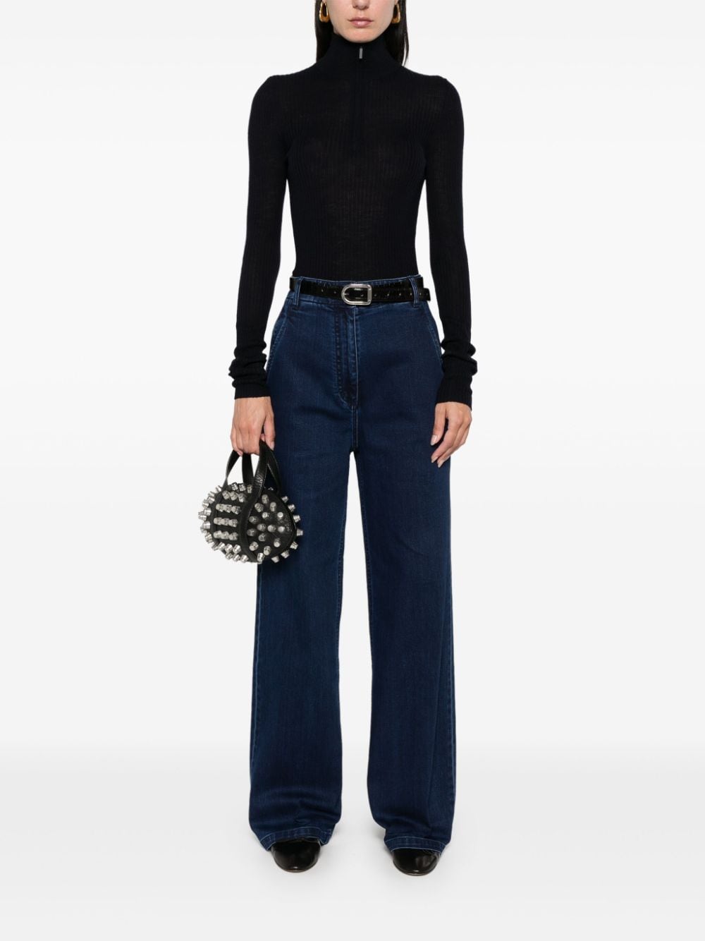 Shop Tibi Barry Jeans In Blue