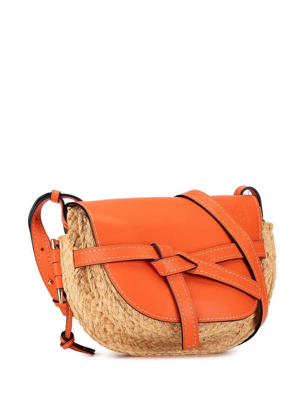 Loewe 2018 Small Raffia Gate crossbody bag Women