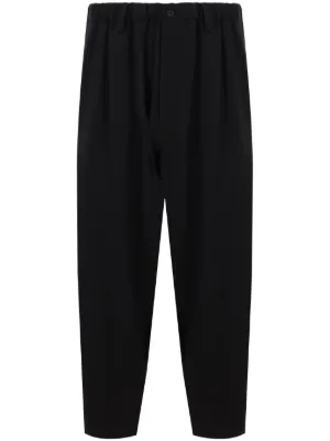 Sacai ドローストリング テーパードパンツ | ブラック | FARFETCH JP