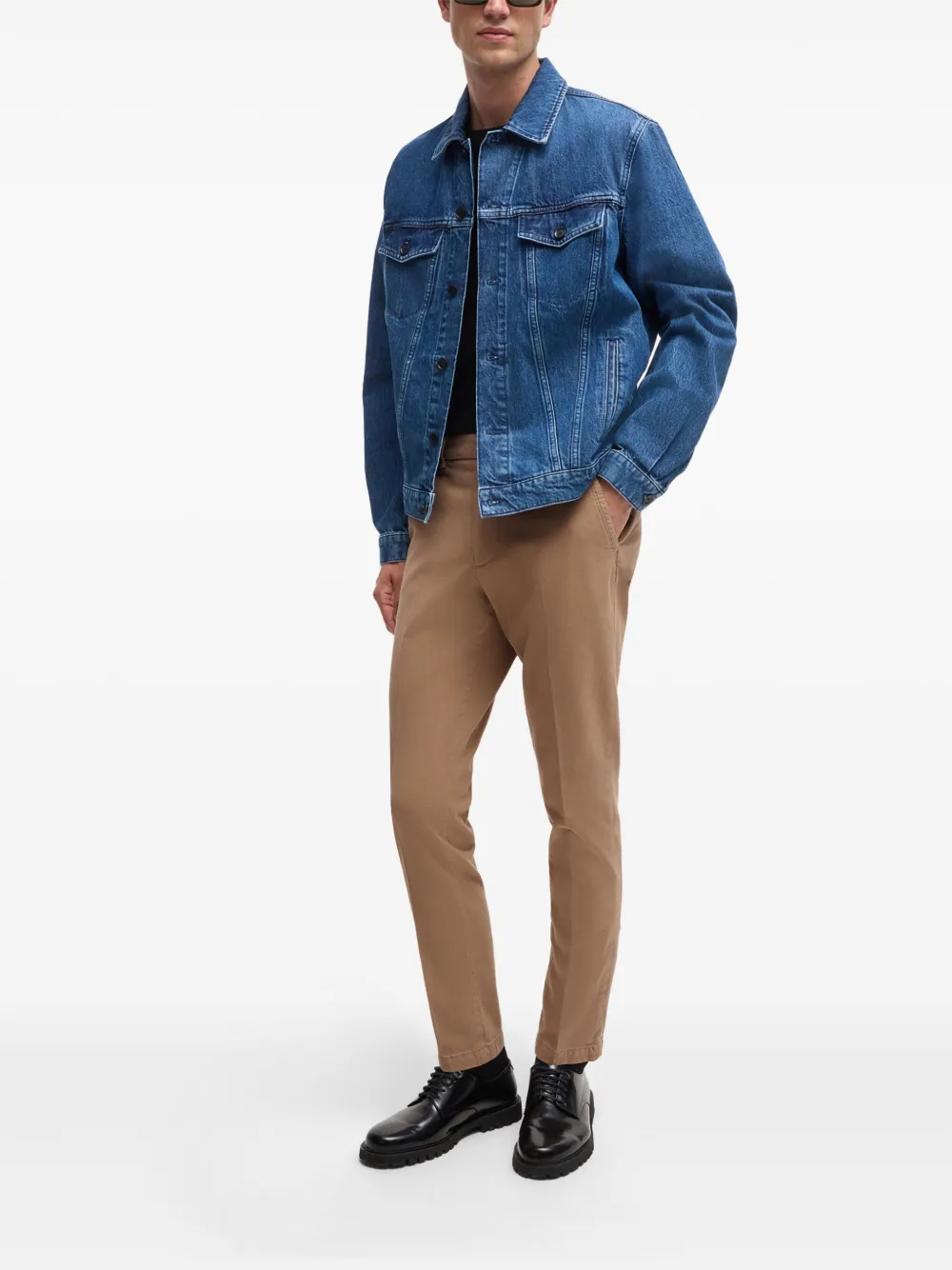 BOSS Calça cenoura com vinco | Calça cenoura | Image 2