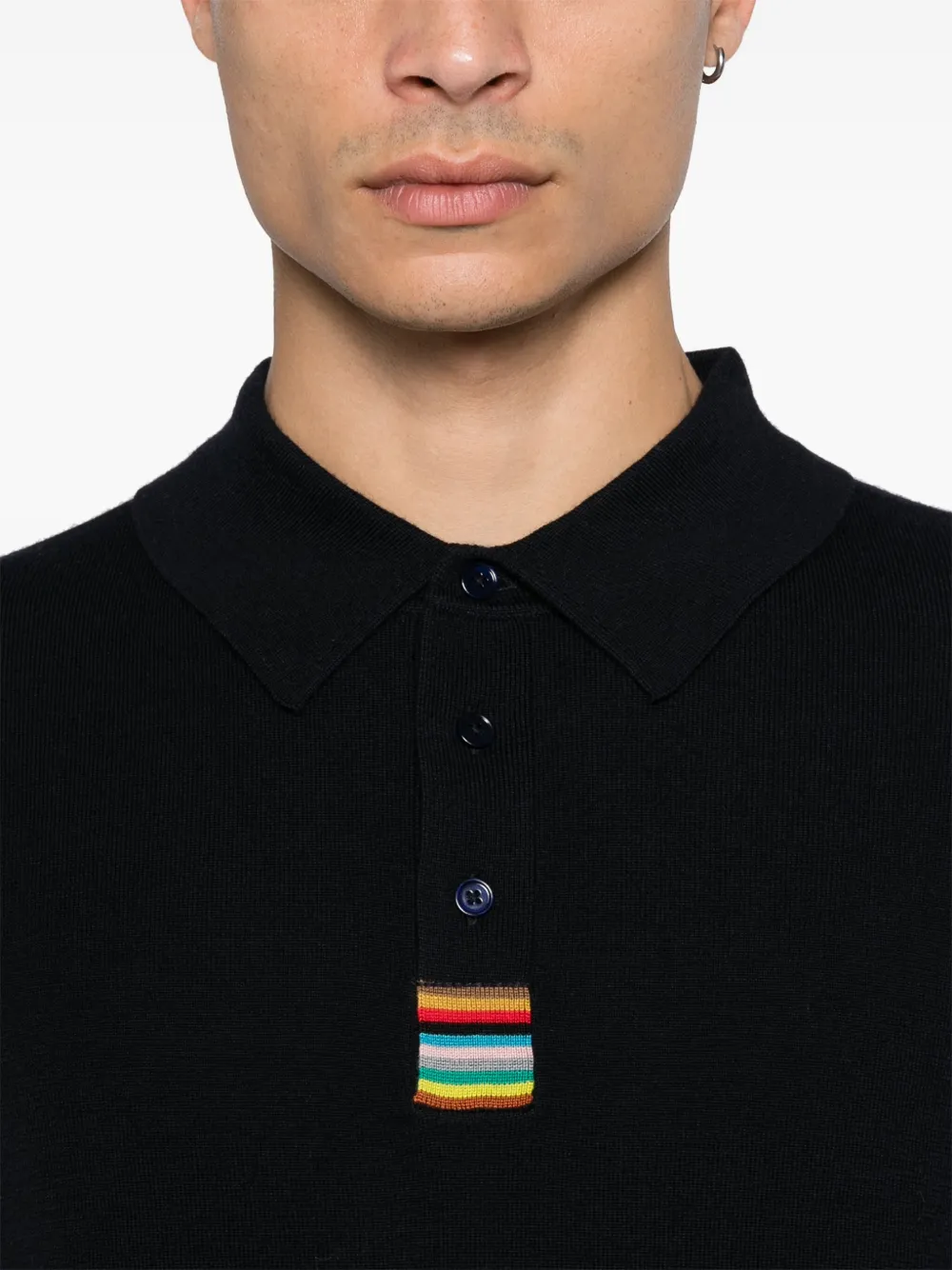 PAUL SMITH KNITTED POLO SHIRT