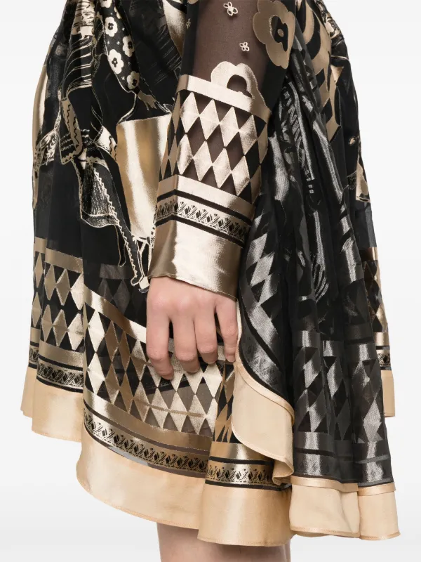 ZIMMERMANN Illustration Otto Mini Dress | Black | FARFETCH