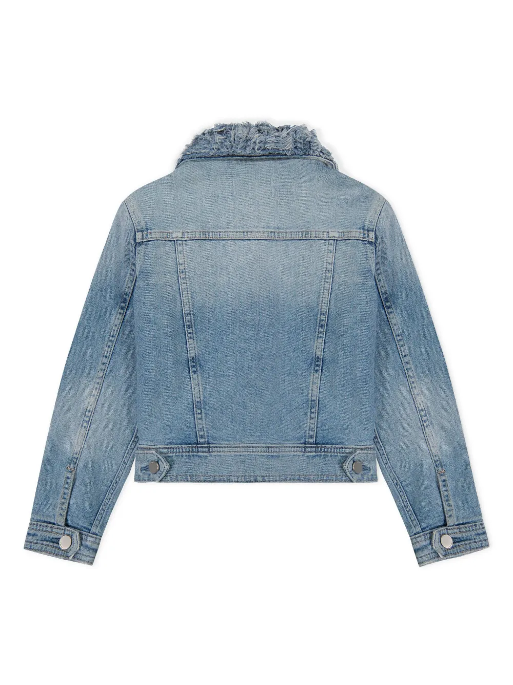 DL1961 KIDS Manning Frayed Denim Trucker jacket - Blauw