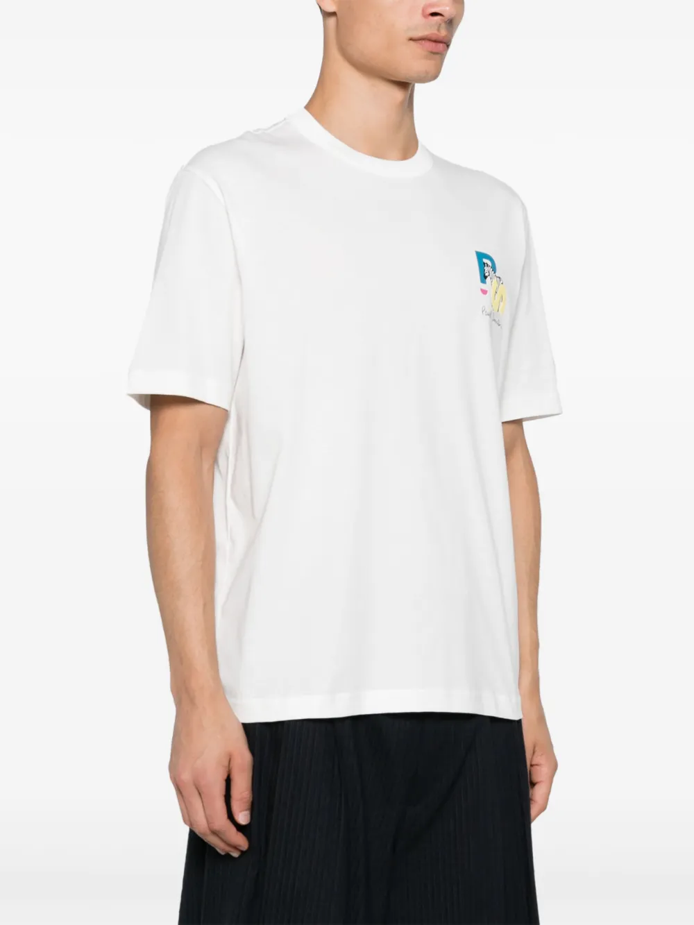 PS Paul Smith T-shirt met zebraprint Wit