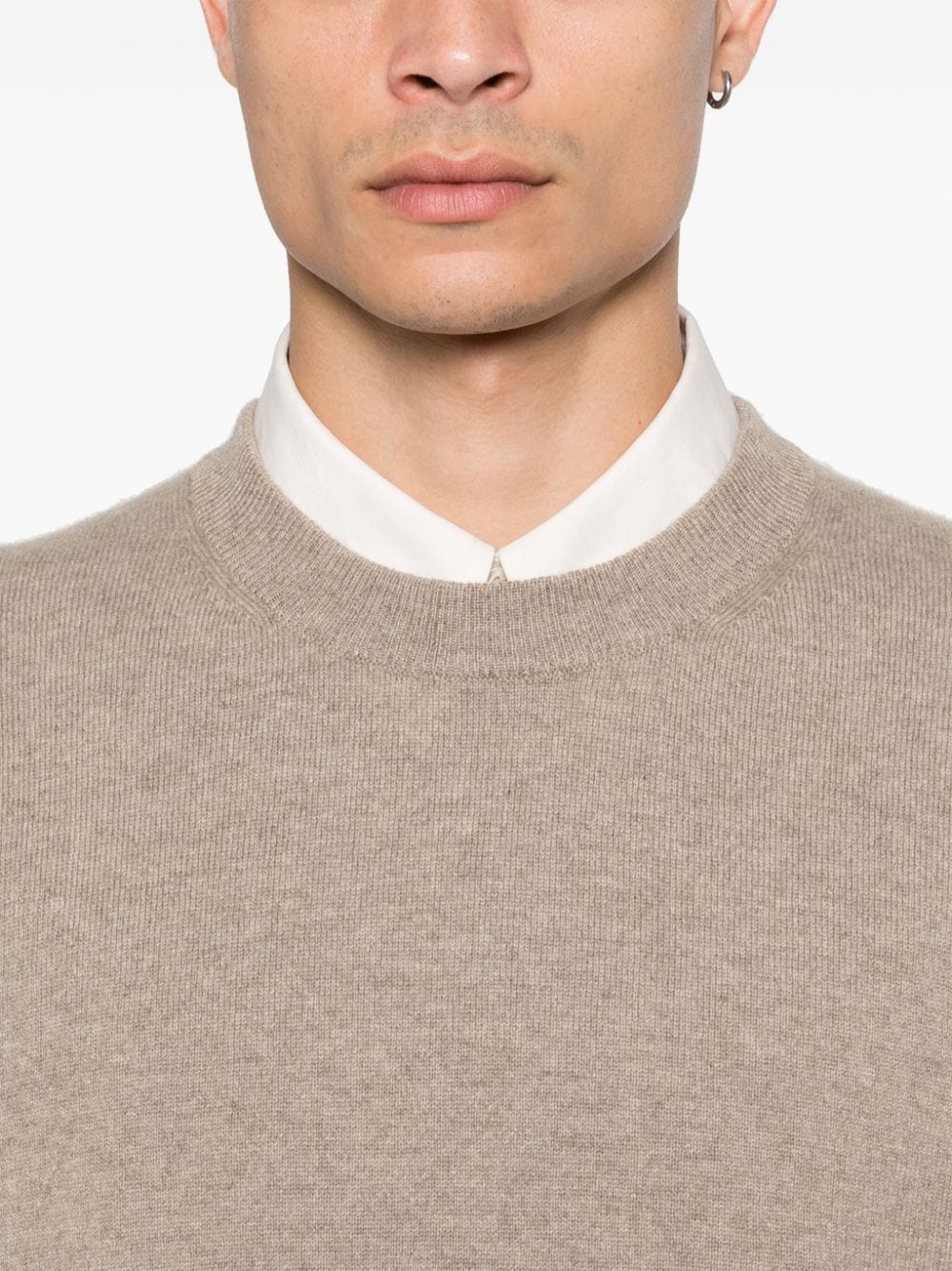 Shop Paul Smith Cashmere Crew-neck Sweater In Neutrals