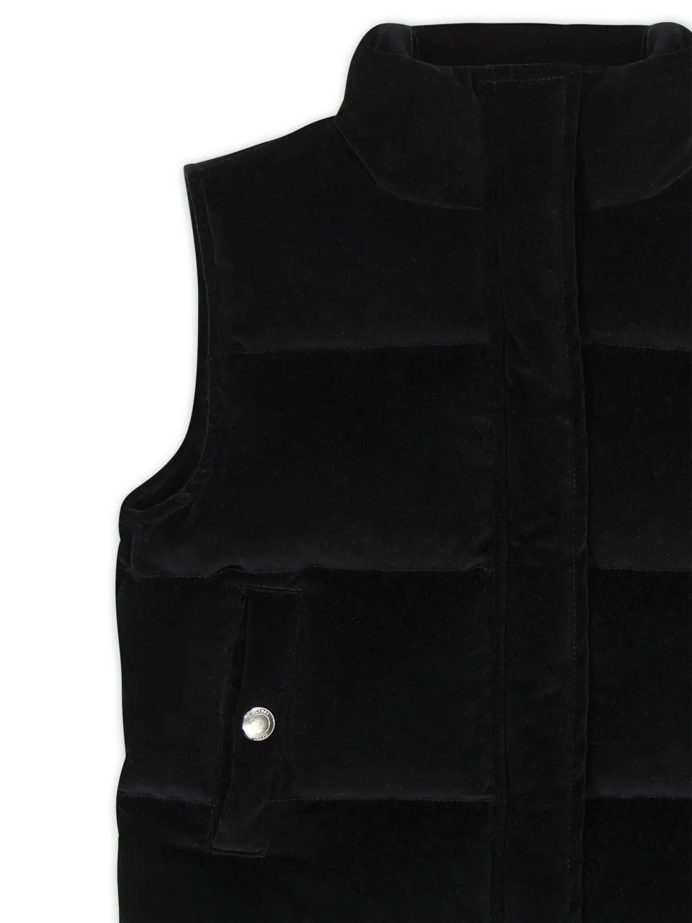 DL1961 KIDS Fluwelen gewatteerde gilet Zwart