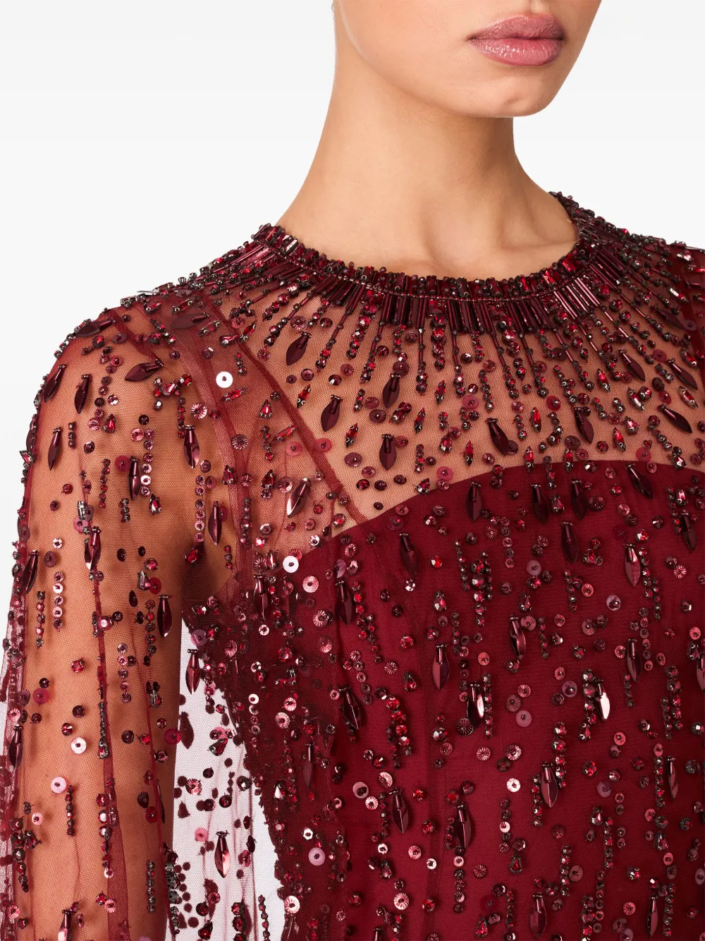 Jenny Packham Hestia jurk Rood