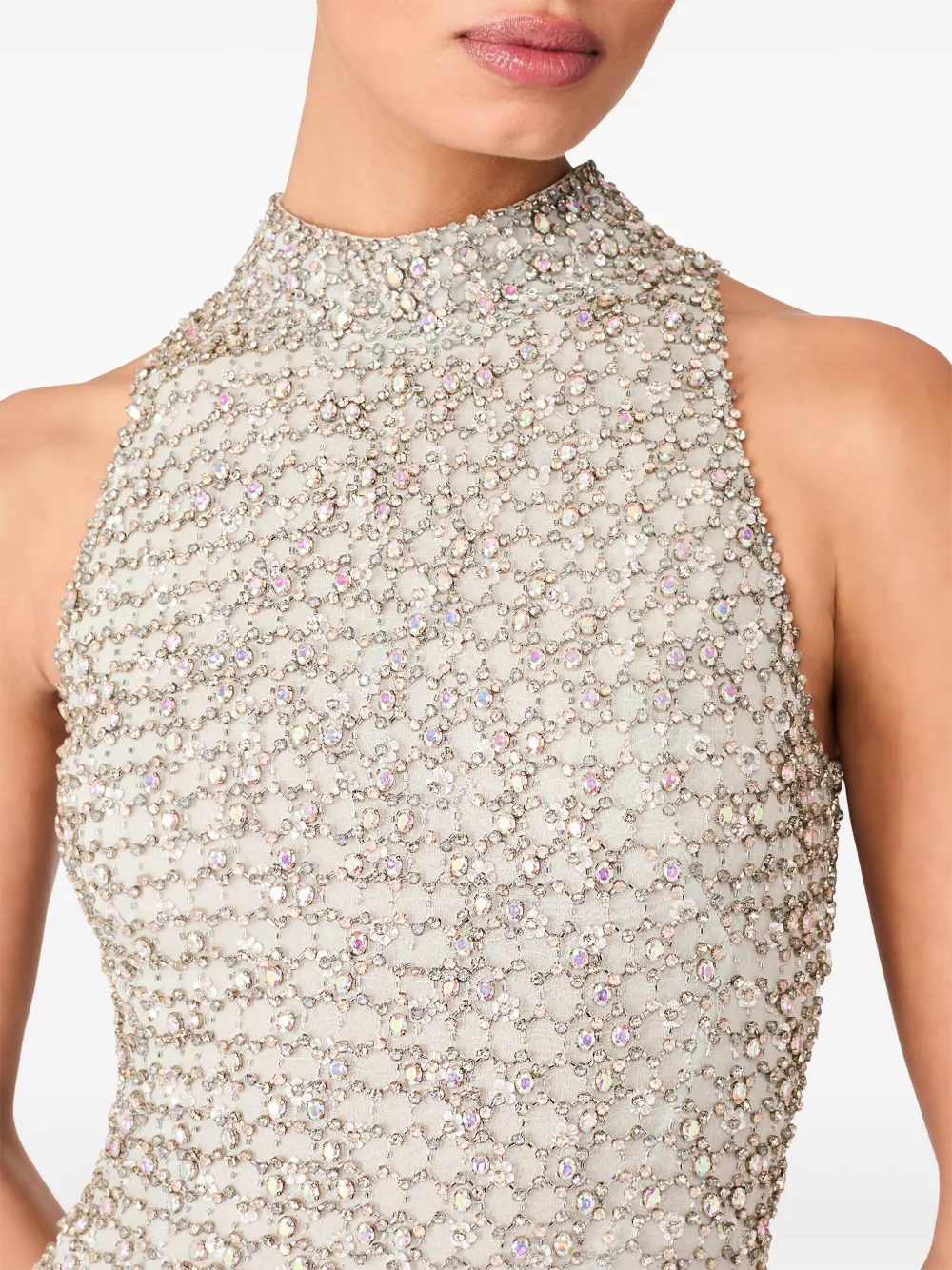 Shop Jenny Packham Juno Dress In Neutrals