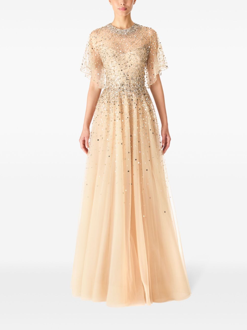 Jenny Packham Kiko avondjurk - Beige