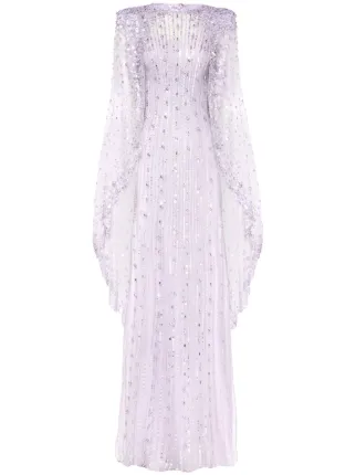 Jenny Packham Blaize sequin-embellished Gown | Purple Jenny Packham Blaize sequin-embellished Gown | Purple