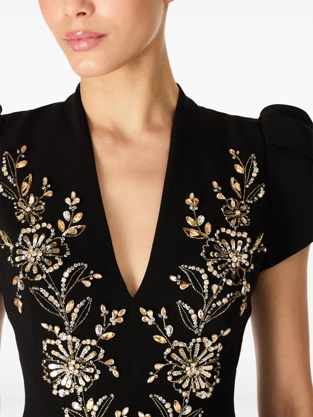 Jenny Packham Freya Dress In Black