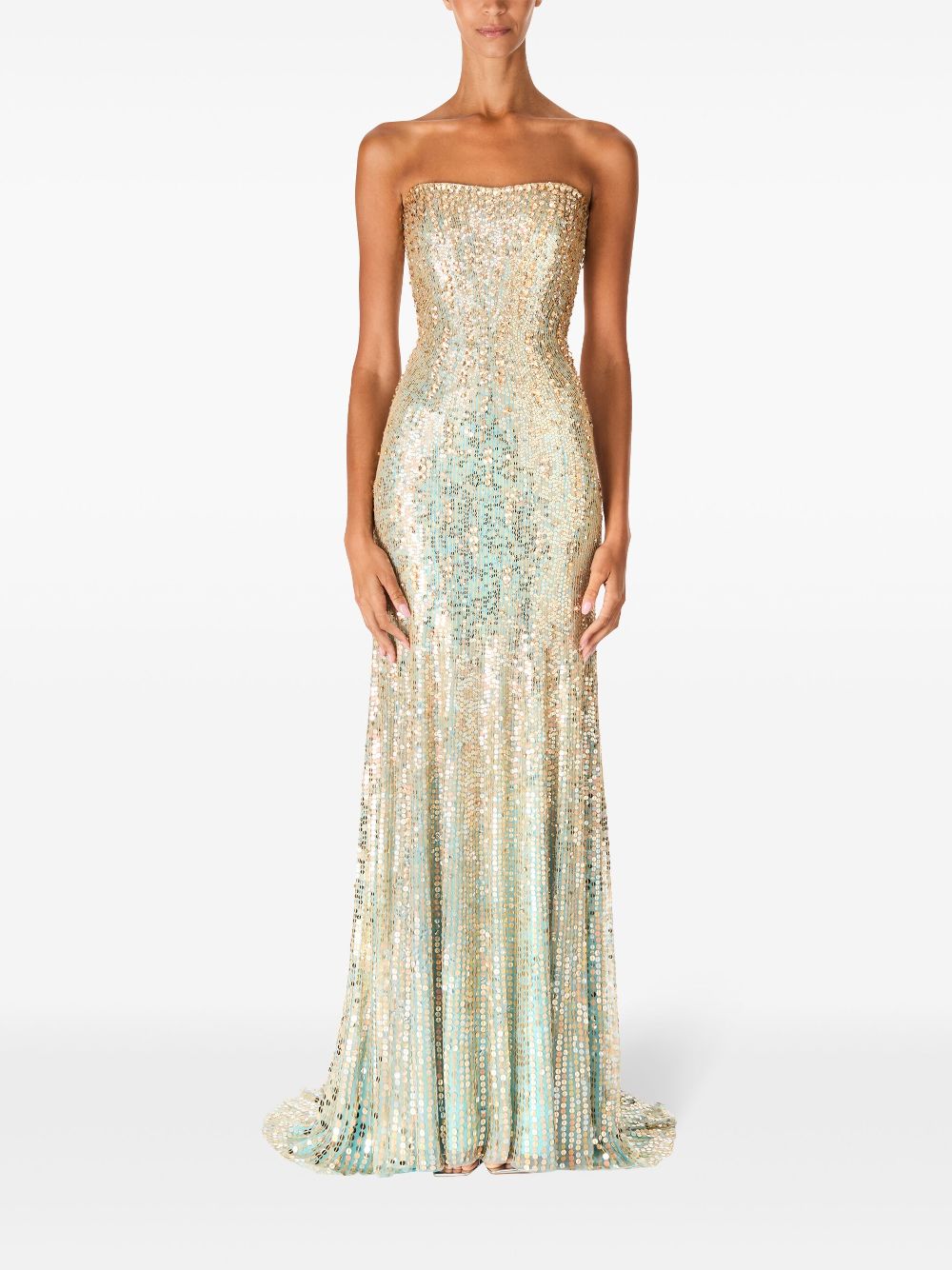 Jenny Packham Sarai jurk - Blauw