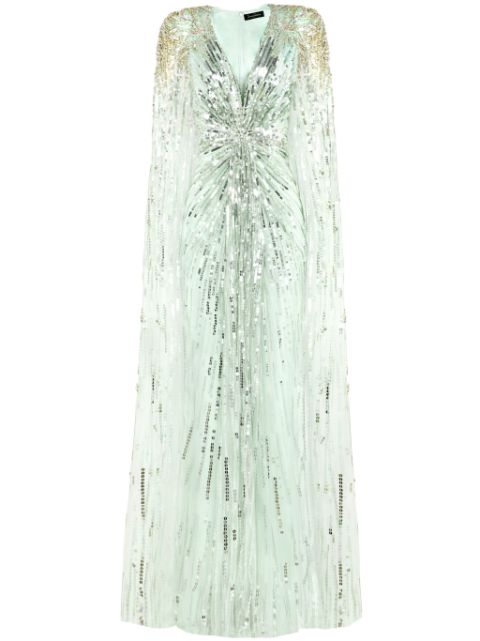 Jenny Packham Gold Rush sequin-embellished gown Women