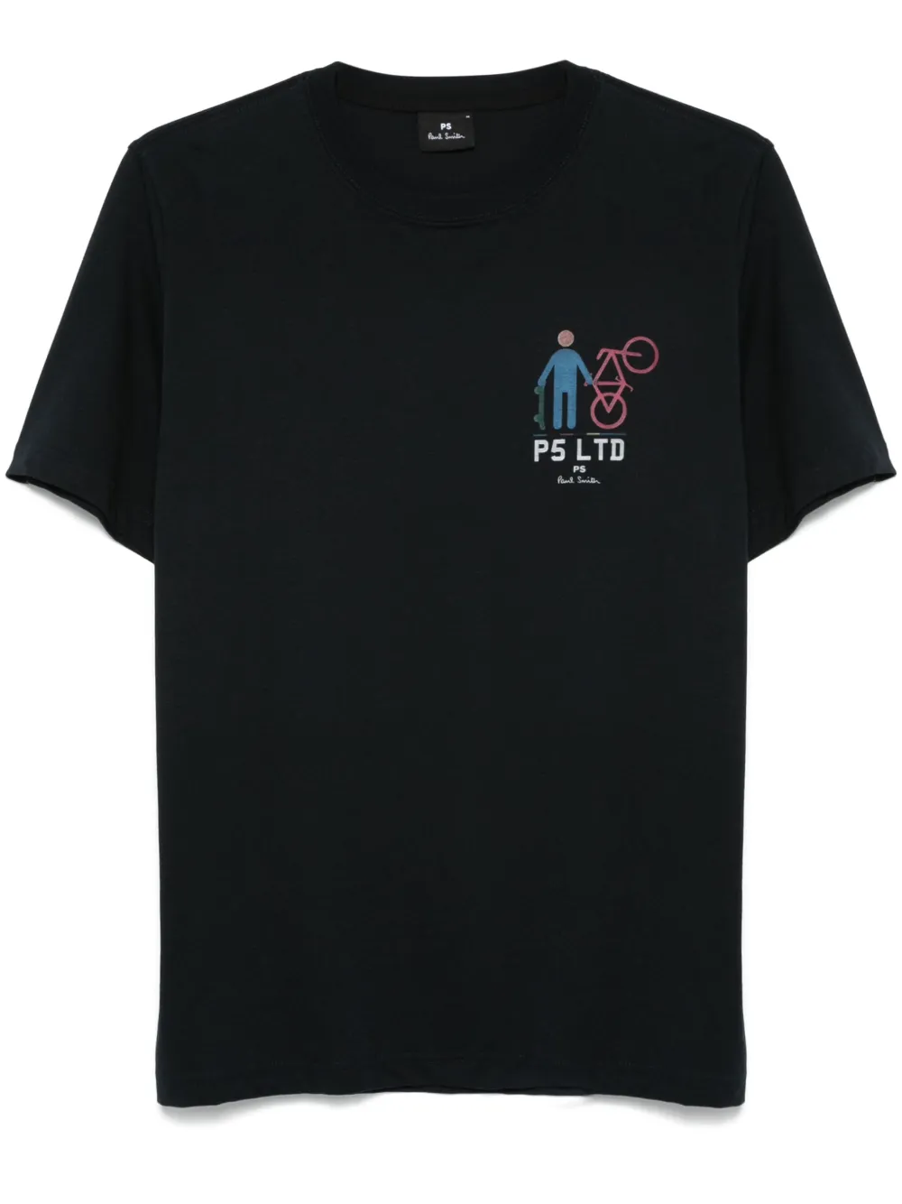 Shop Ps By Paul Smith P5 Ltd Bike T-shirt In Blue