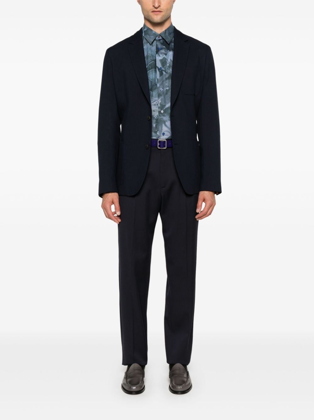 Paul Smith Overhemd met grafische print - Blauw