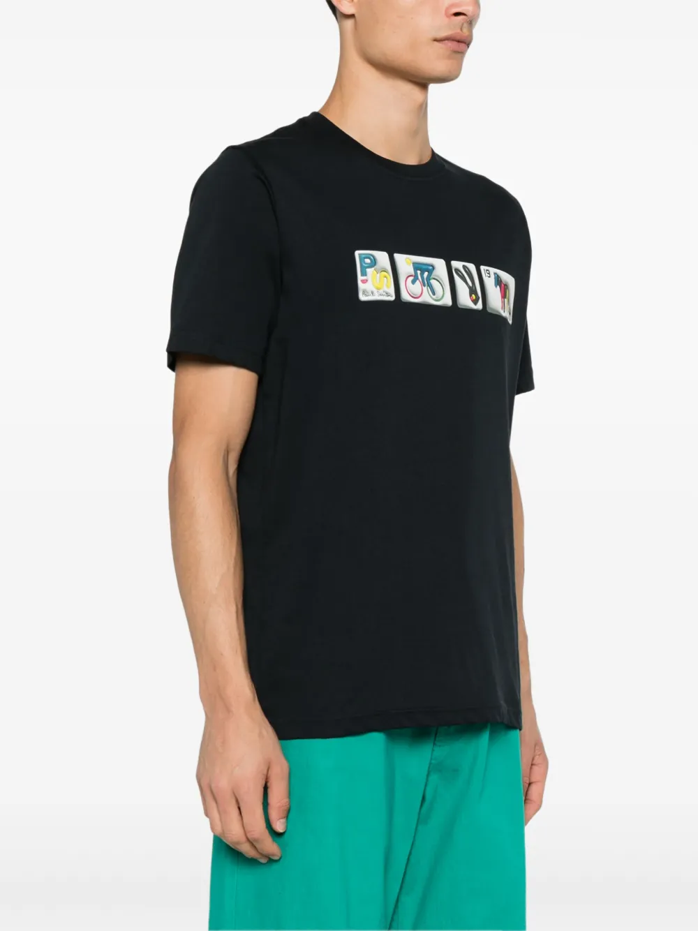 PS Paul Smith PS Badges T-shirt Blauw