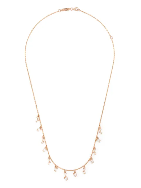 Suzanne Kalan 18kt rose gold Dangle diamond necklace