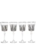 Les-Ottomans Platinum wine glasses set (set of four) - Silver