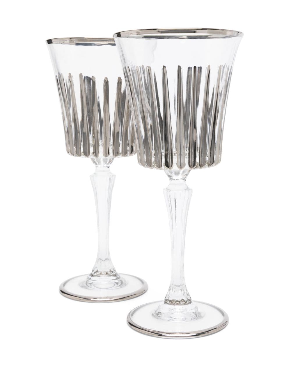 Les-Ottomans Platinum wine glasses set (set of four) - Zilver