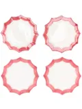 Les-Ottomans Stars plates (set of four) - White