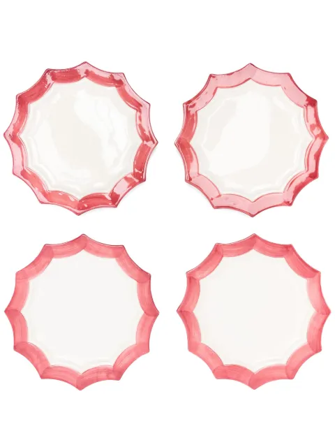 Les-Ottomans set de cuatro platos Stars