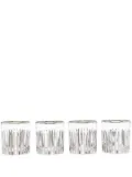 Les-Ottomans Platinum glass tumblers set (set of four) - Silver