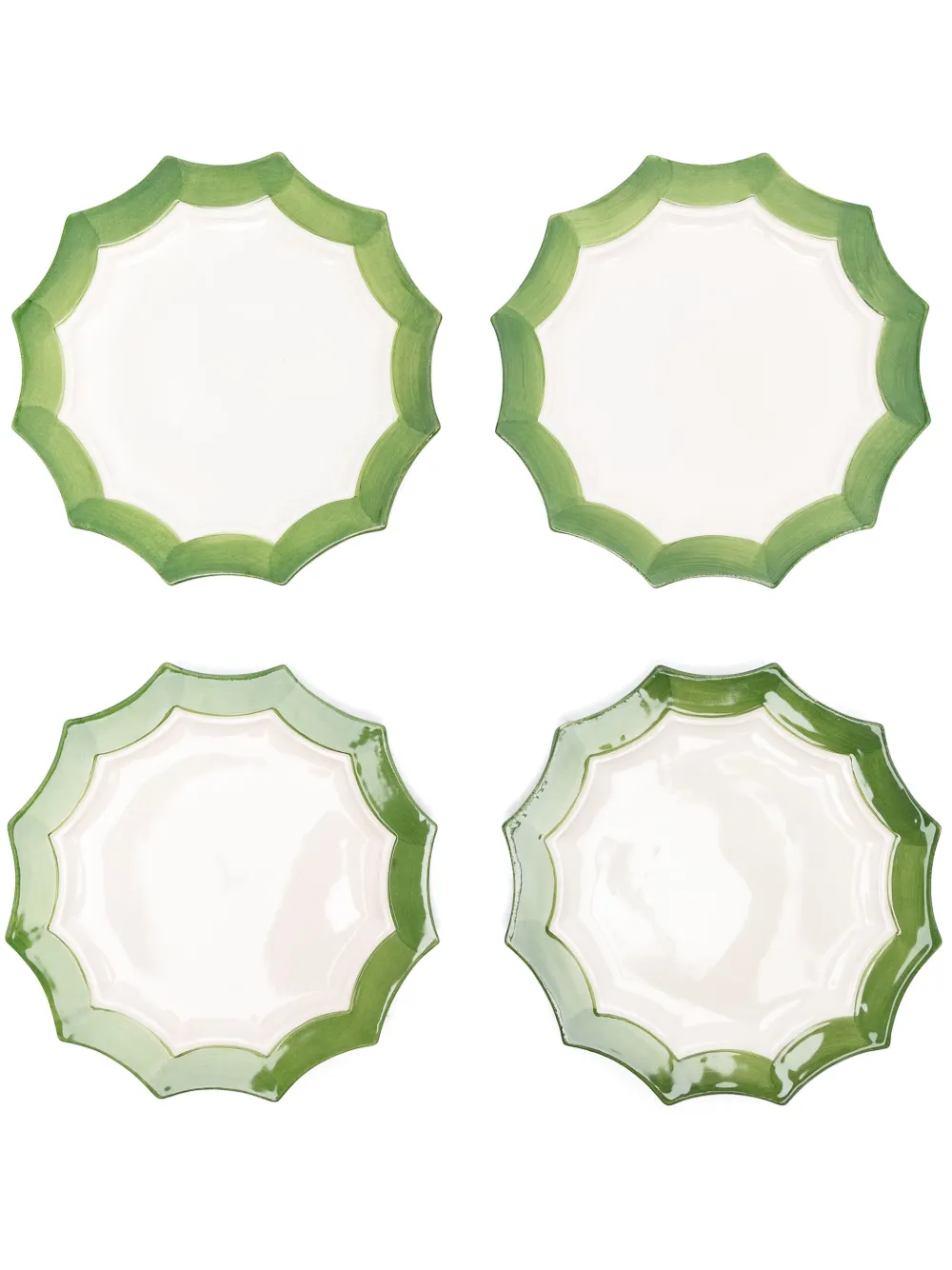 Les-Ottomans Stars plates (set of four) | White | Image 1