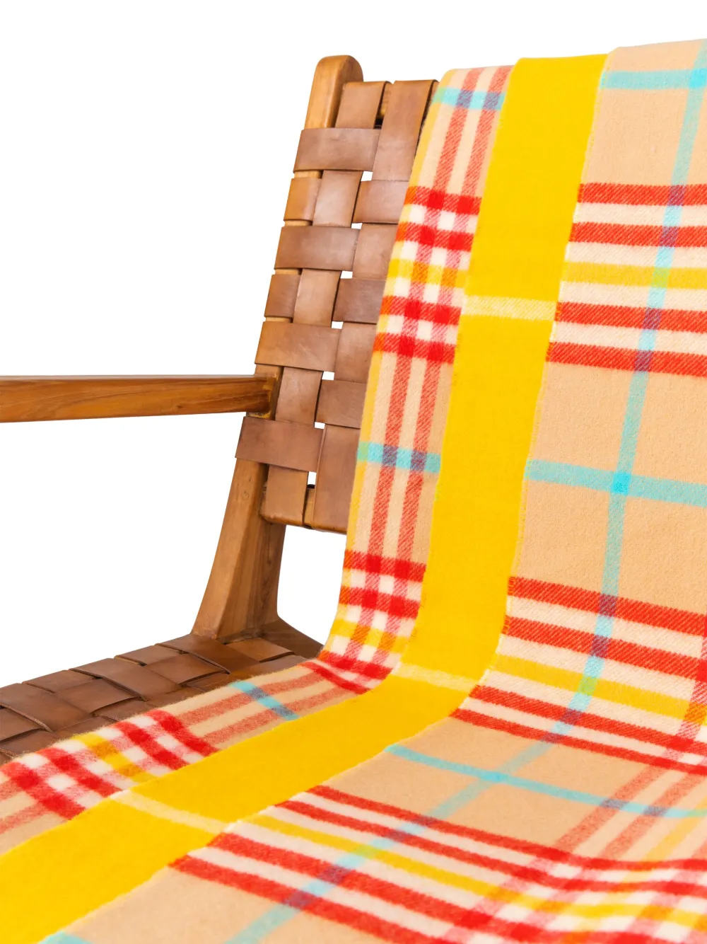 Johnstons Of Elgin Double-face Lambswool Throw In Yellow