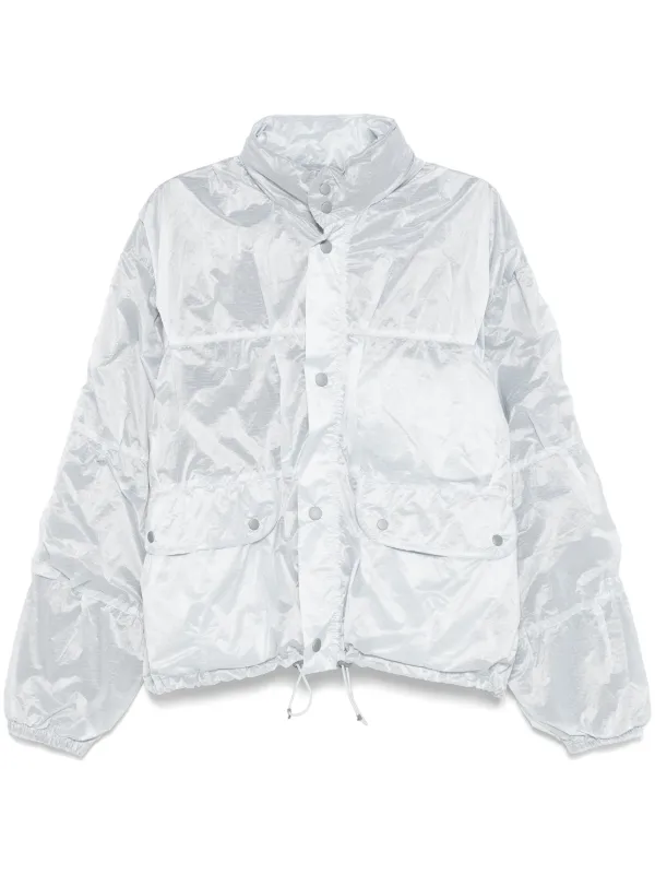 OUR LEGACY Exhale Puffa ジャケット シルバー Our Legacy - Exhale Puffa Vapor Cream Parachute Ripstop