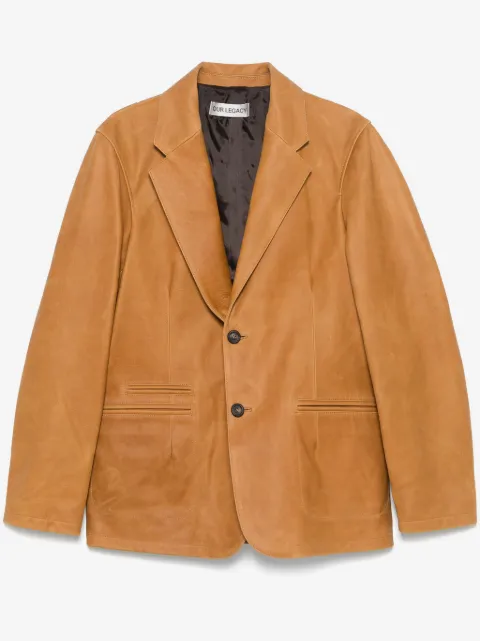 OUR LEGACY single-breasted leather blazer