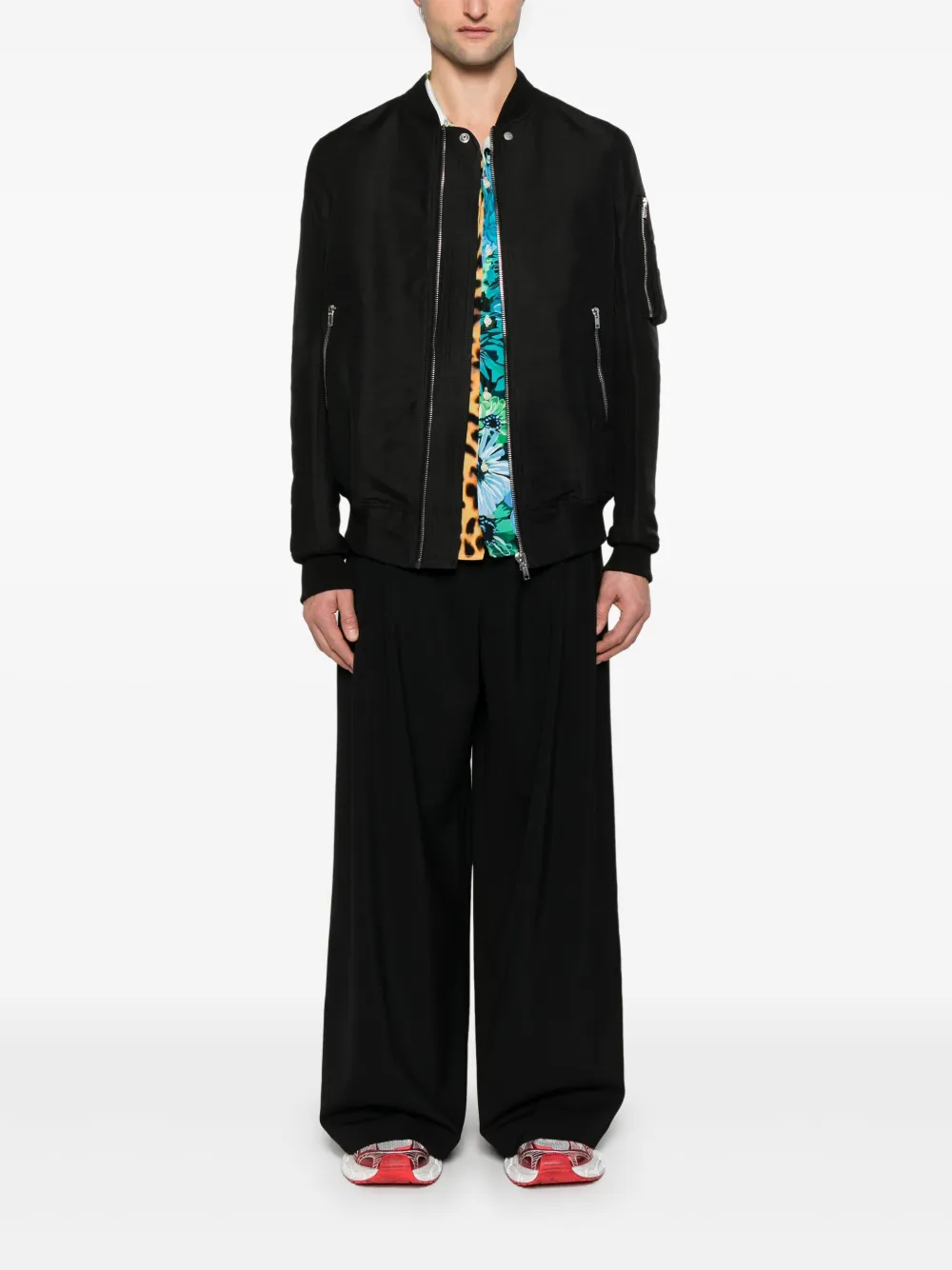 lỰuĐẠn LỰU ĐẠN Broek met wijde pijpen - Zwart