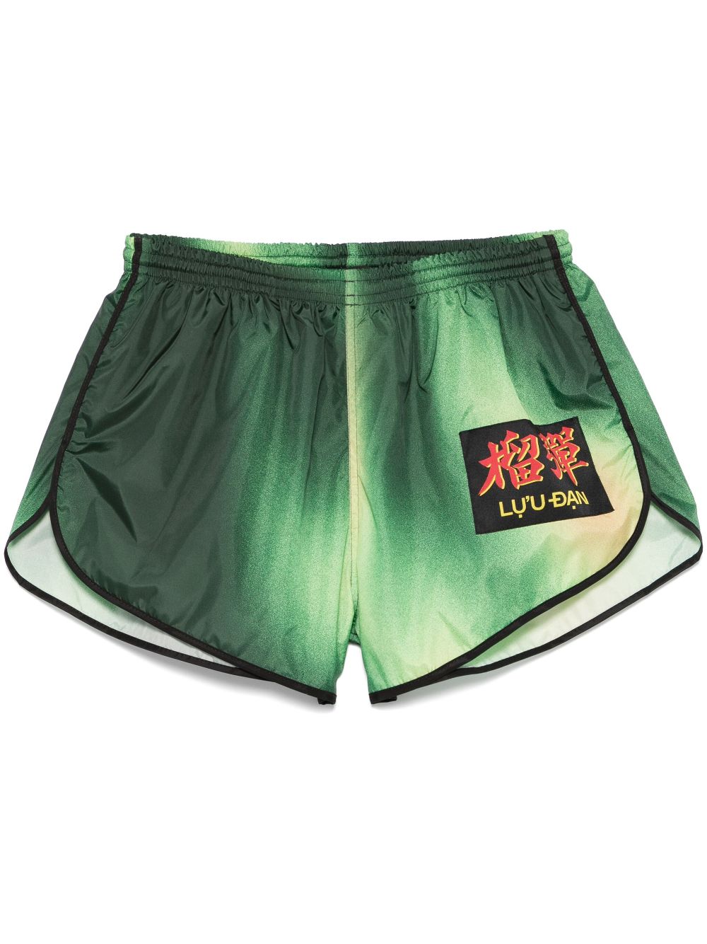 LỰU ĐẠN Retro running shorts - Black