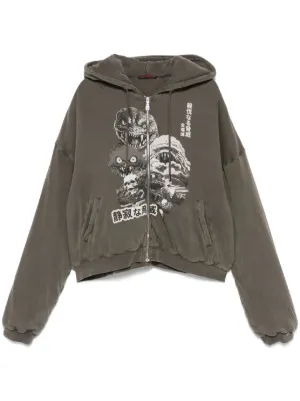 Enfants Riches Déprimés フェイデッド パーカー | グレー | FARFETCH JP